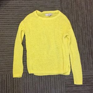 Yellow loft sweater